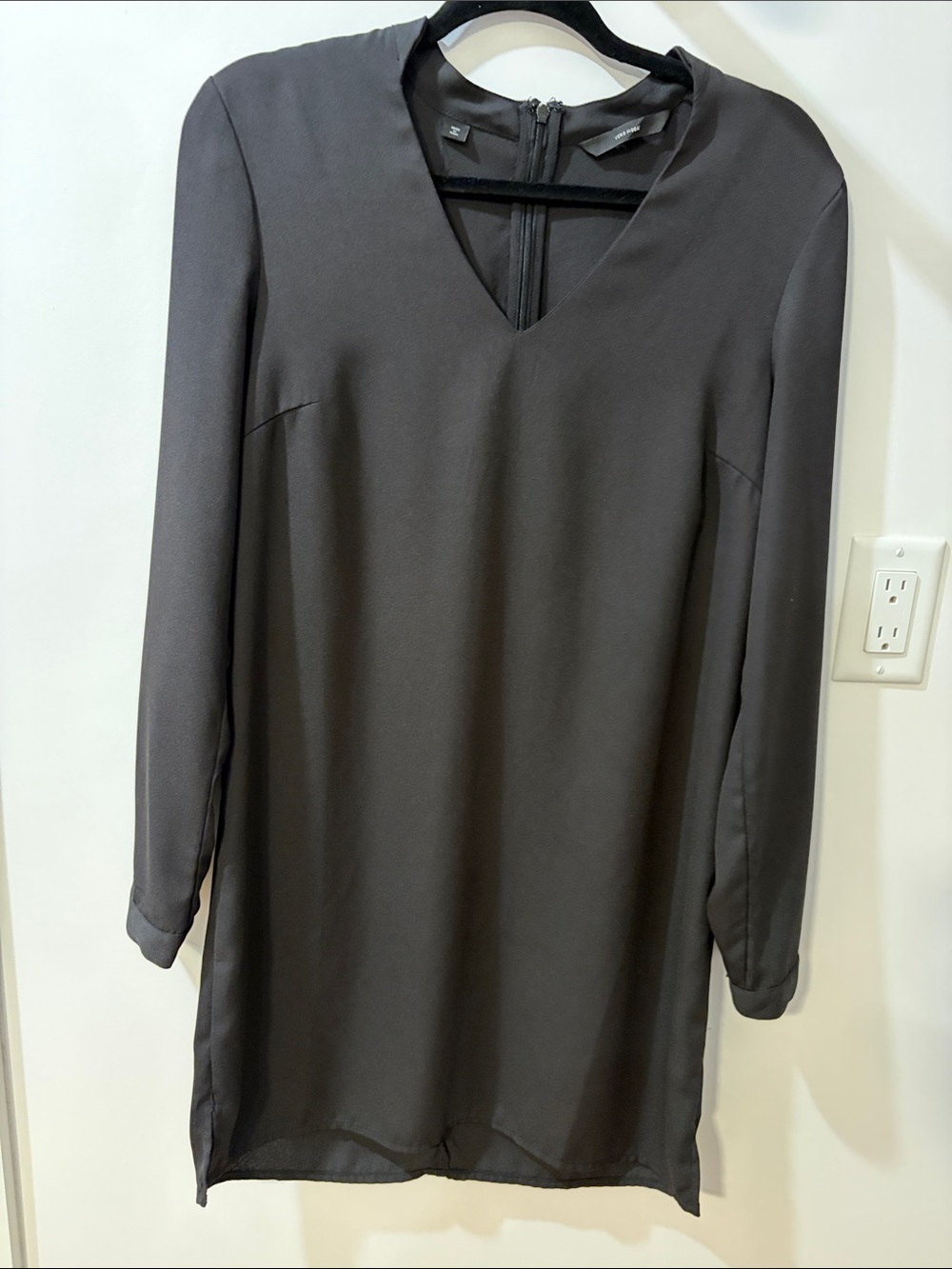 Vero Moda Black Long Sleeve V-Neck Shift Dress